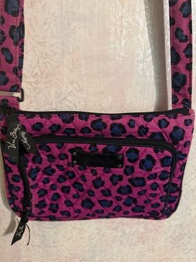 Vera Bradley Little Hipster Crossbody Bag in the "African Violet" leopard print